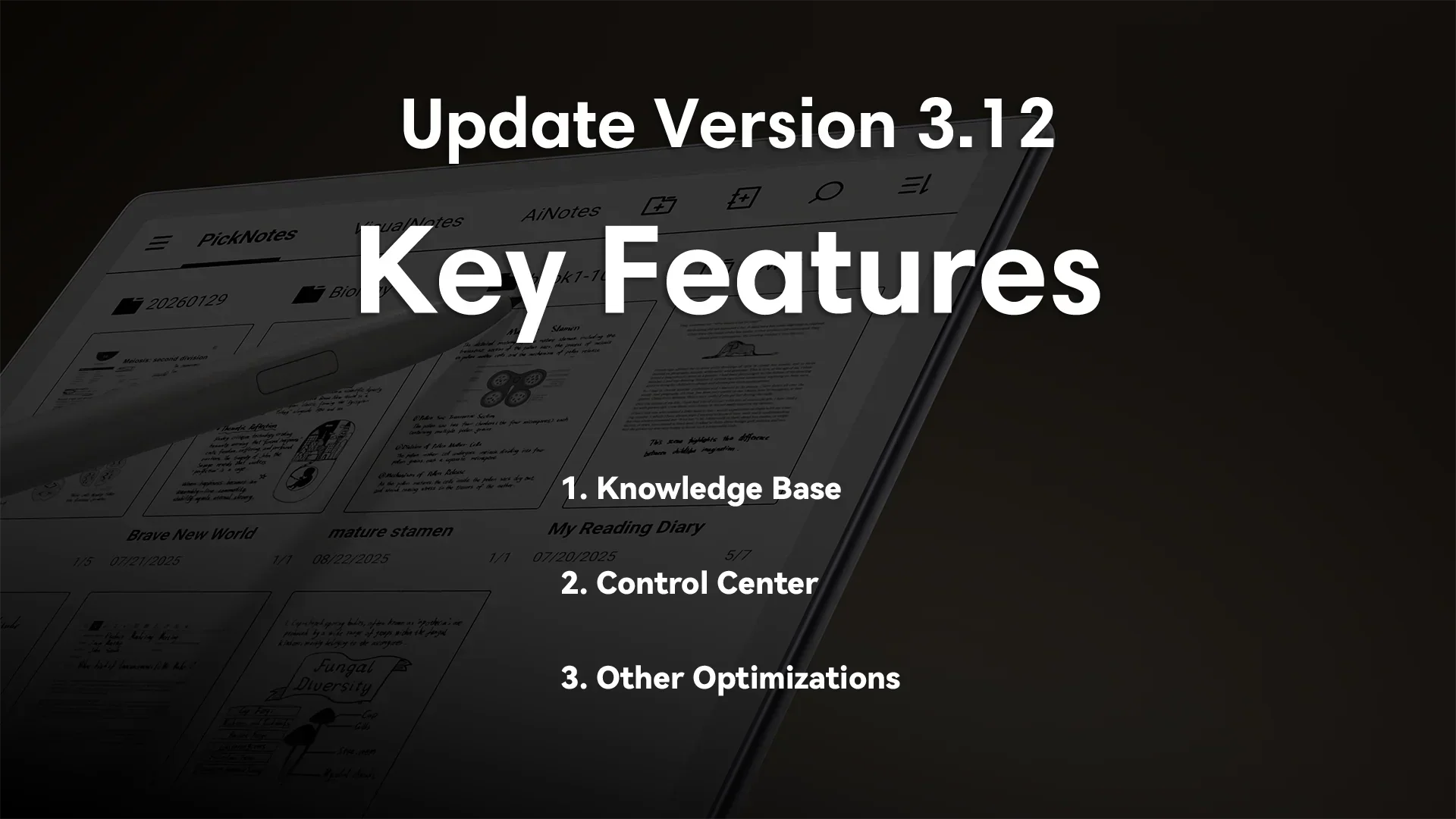System Update 3.12: From Picking to Knowledge Base