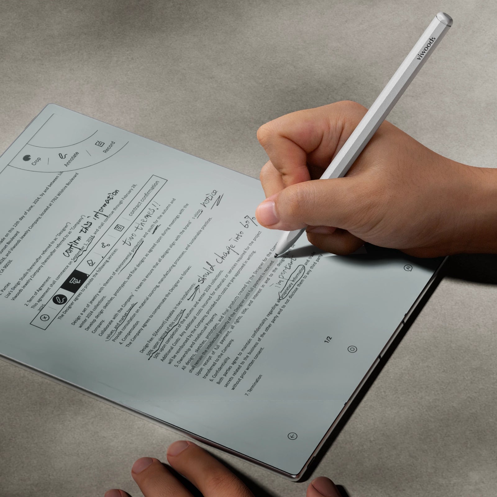 【Limited Stock】Viwoods AiPaper With W1 Stylus